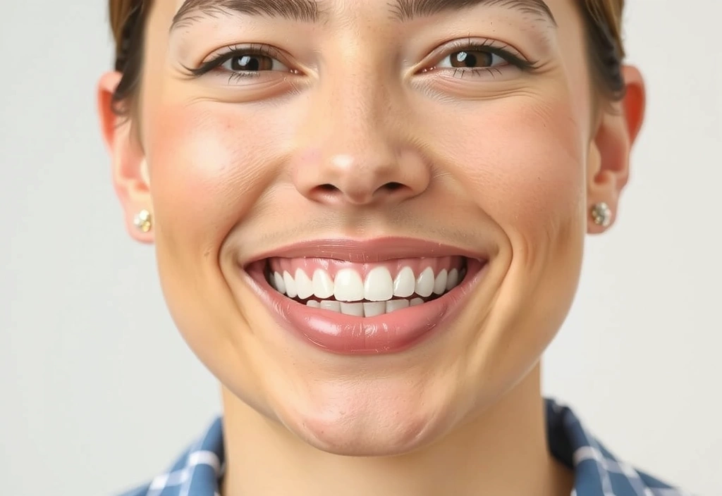 Άνθρωπος με υγιές, λαμπερό δέρμα, χαμογελαστός, ως σύμβολο των οφέλη της βιταμίνης C για το κολλαγόνο και την υγεία του δέρματος.