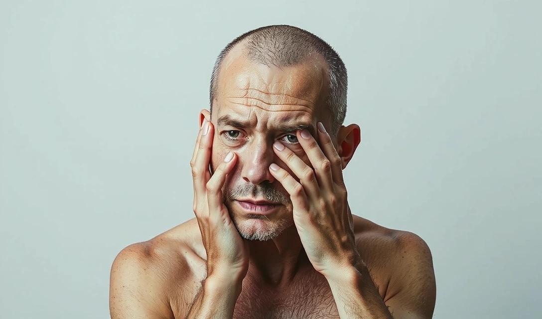 Εικόνα που απεικονίζει συμπτώματα υπερβολικής πρόσληψης σεληνίου, όπως απώλεια μαλλιών